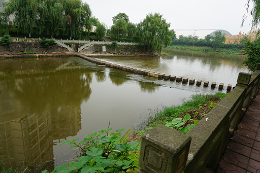 我公司調研大英縣小溪河景觀(guān)改造項目、魁山公園改造項目